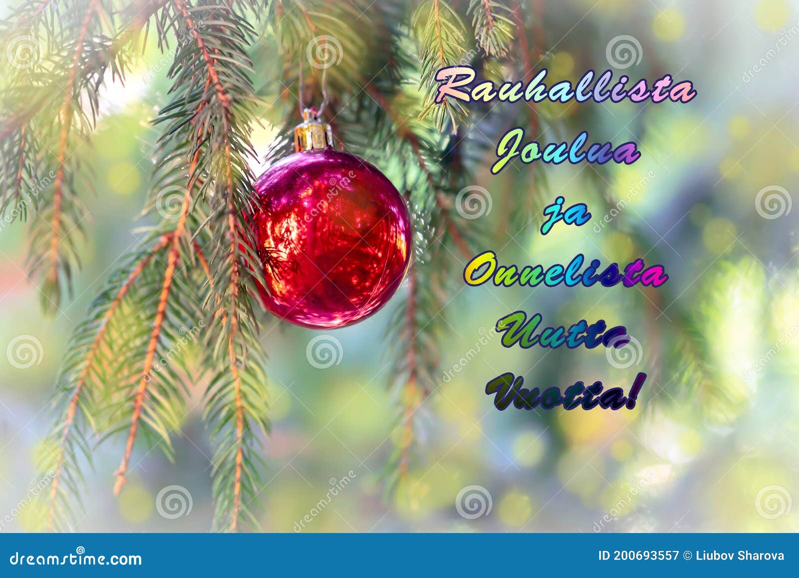 Merry Christmas And Happy New Year In Finnish 