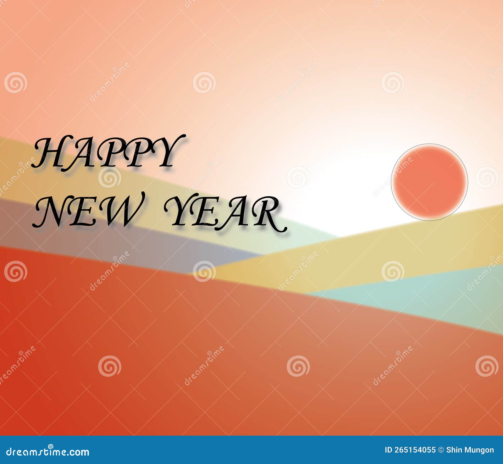 Greetings for the new year stock illustration. Illustration of year
