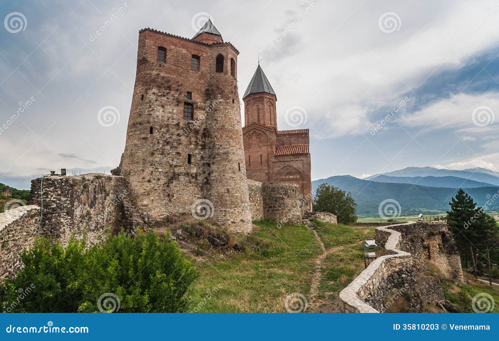 gremi, citadel and church of archangel in kakheti