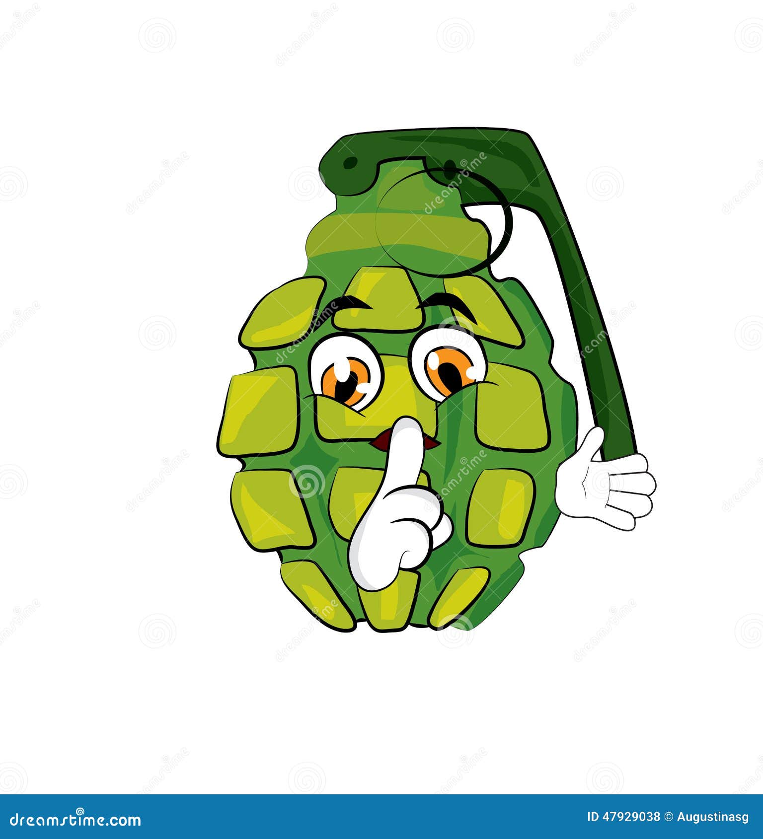 Grenade cartoon stock illustration. Illustration of boom 47929038