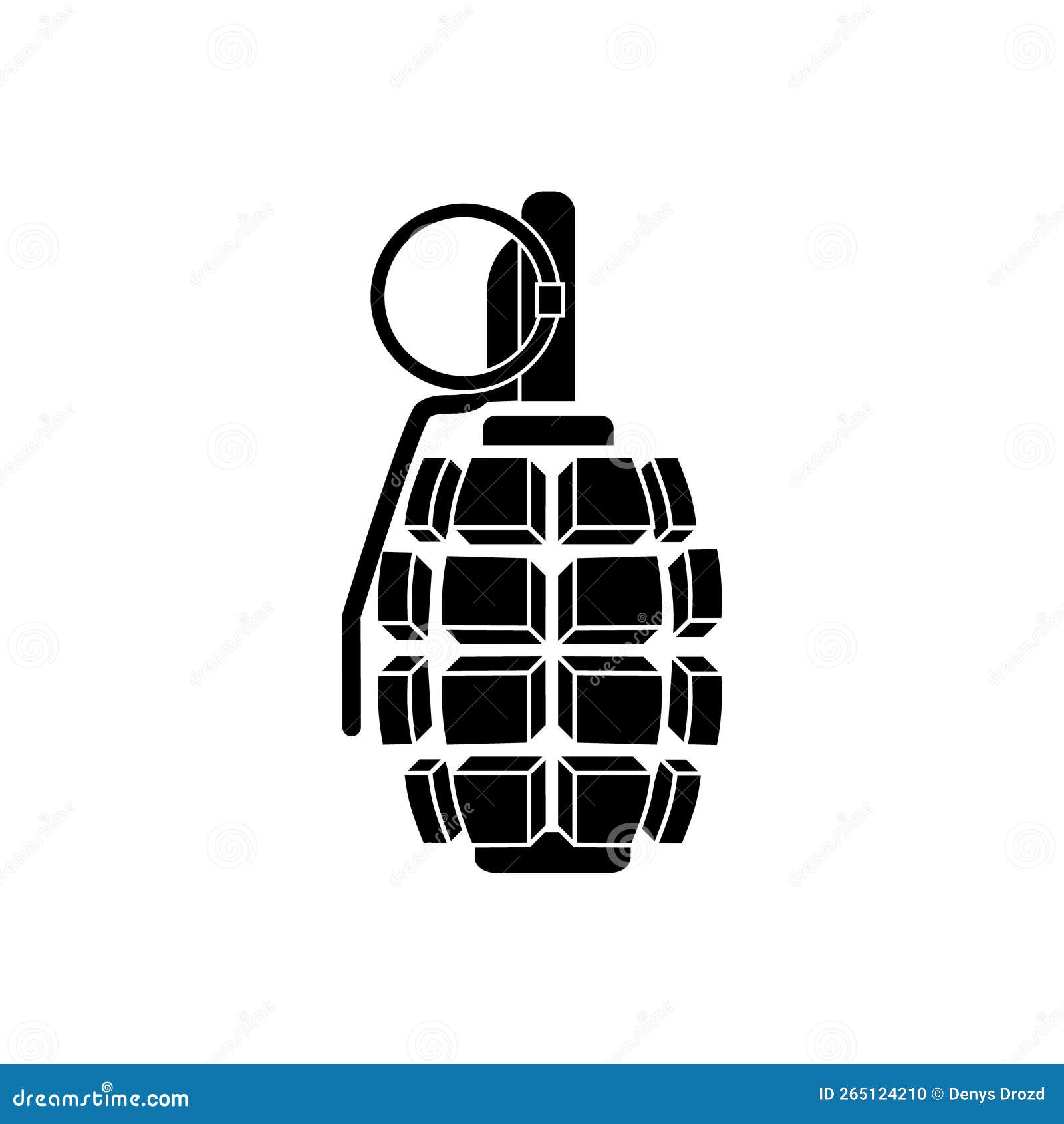 grenade icon . explosion  sign. weapon . army logo.