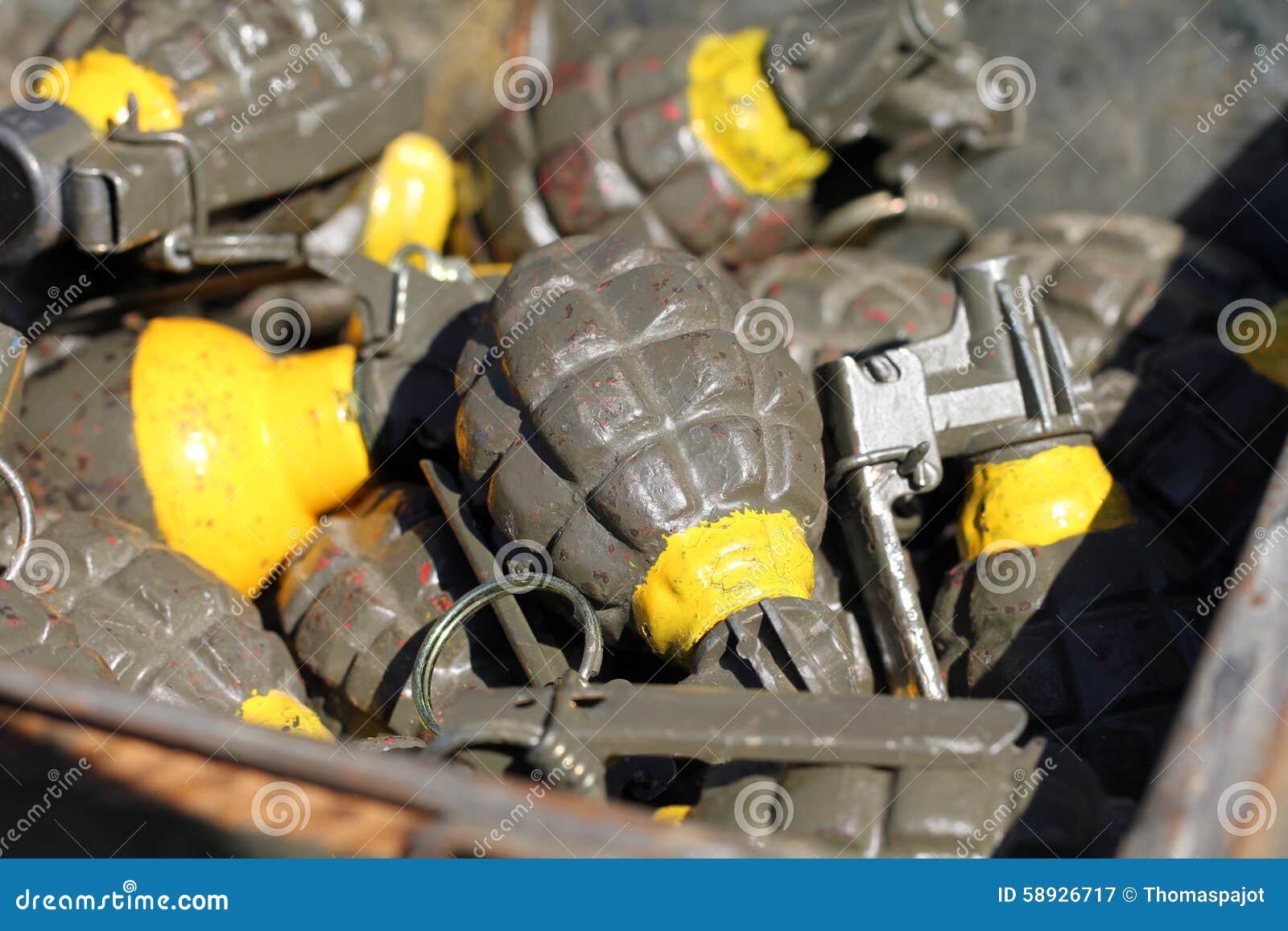 Grenades stock image. Image of retro, bomb, american 58926717