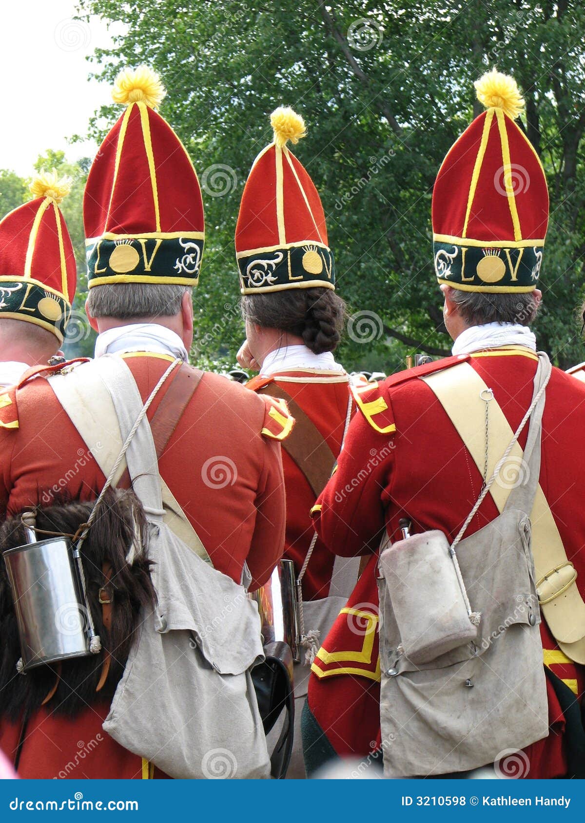 Grenadiers Marching To Battle Stock Photo Image 3210598