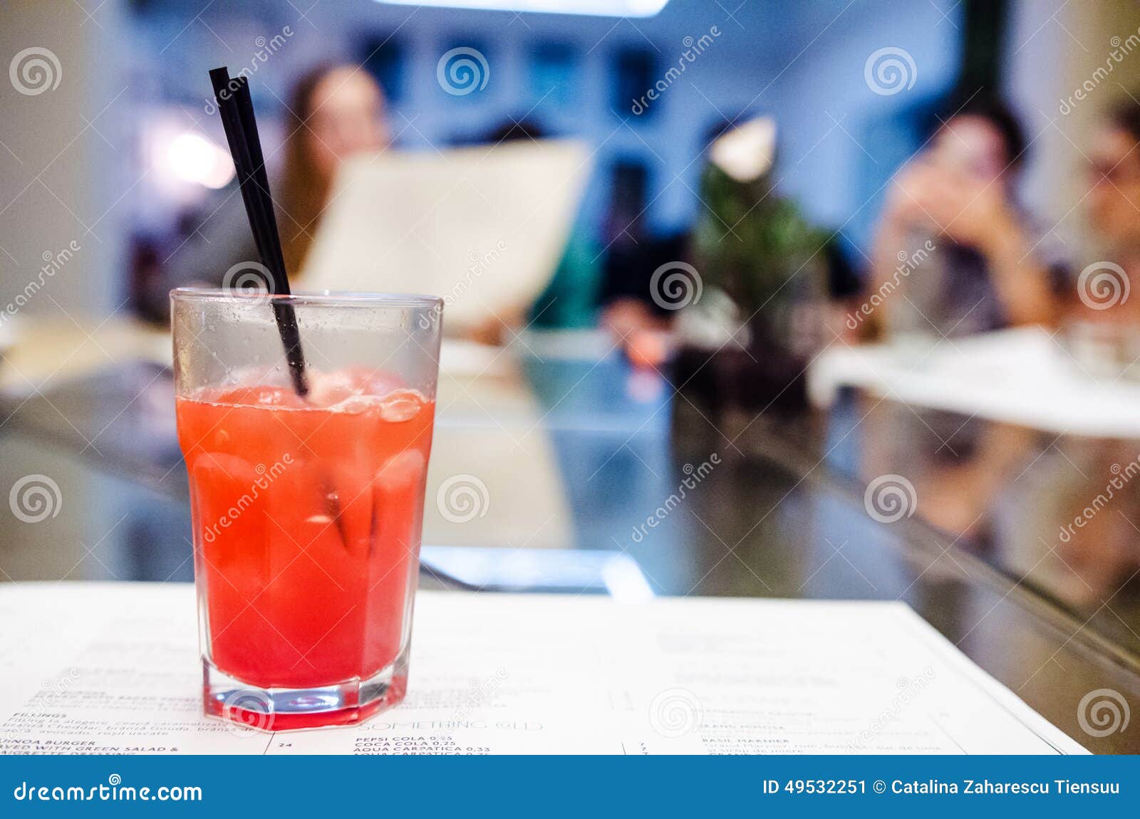 Grenadine and White Rhum Cocktail Stock Image Image of delicious, cocktail 49532251