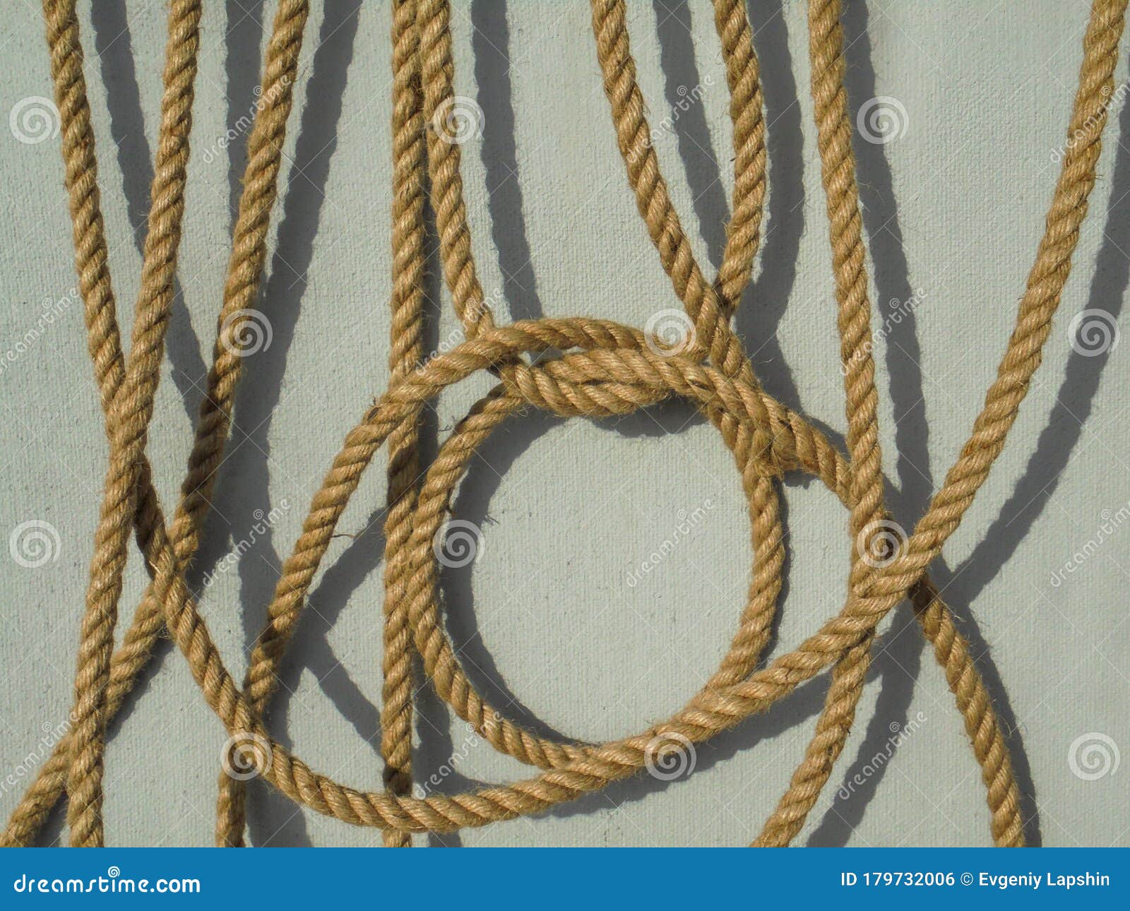 The Grey Background Shows Ropes And Of Different Diameters 