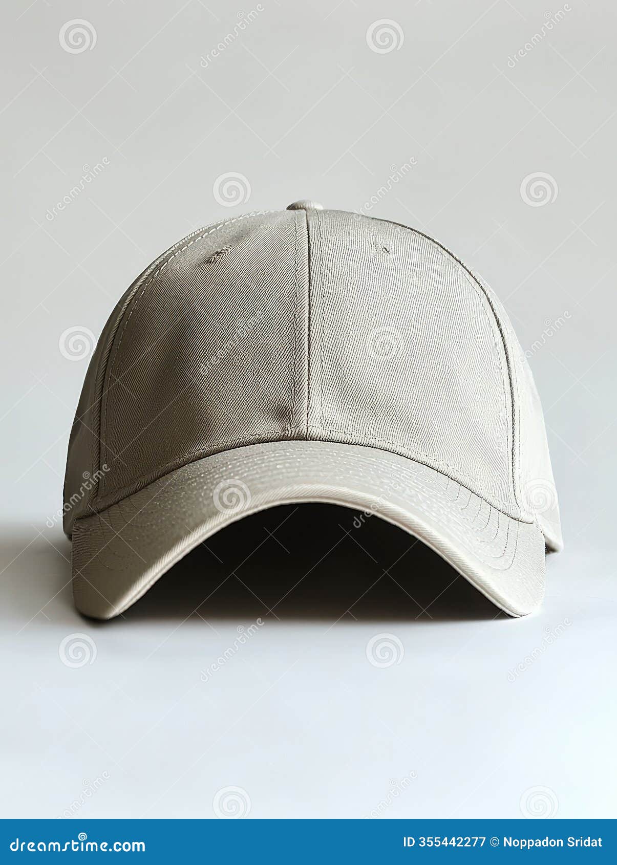 grey baseball cap with adjustable strap displayed on a plain white background