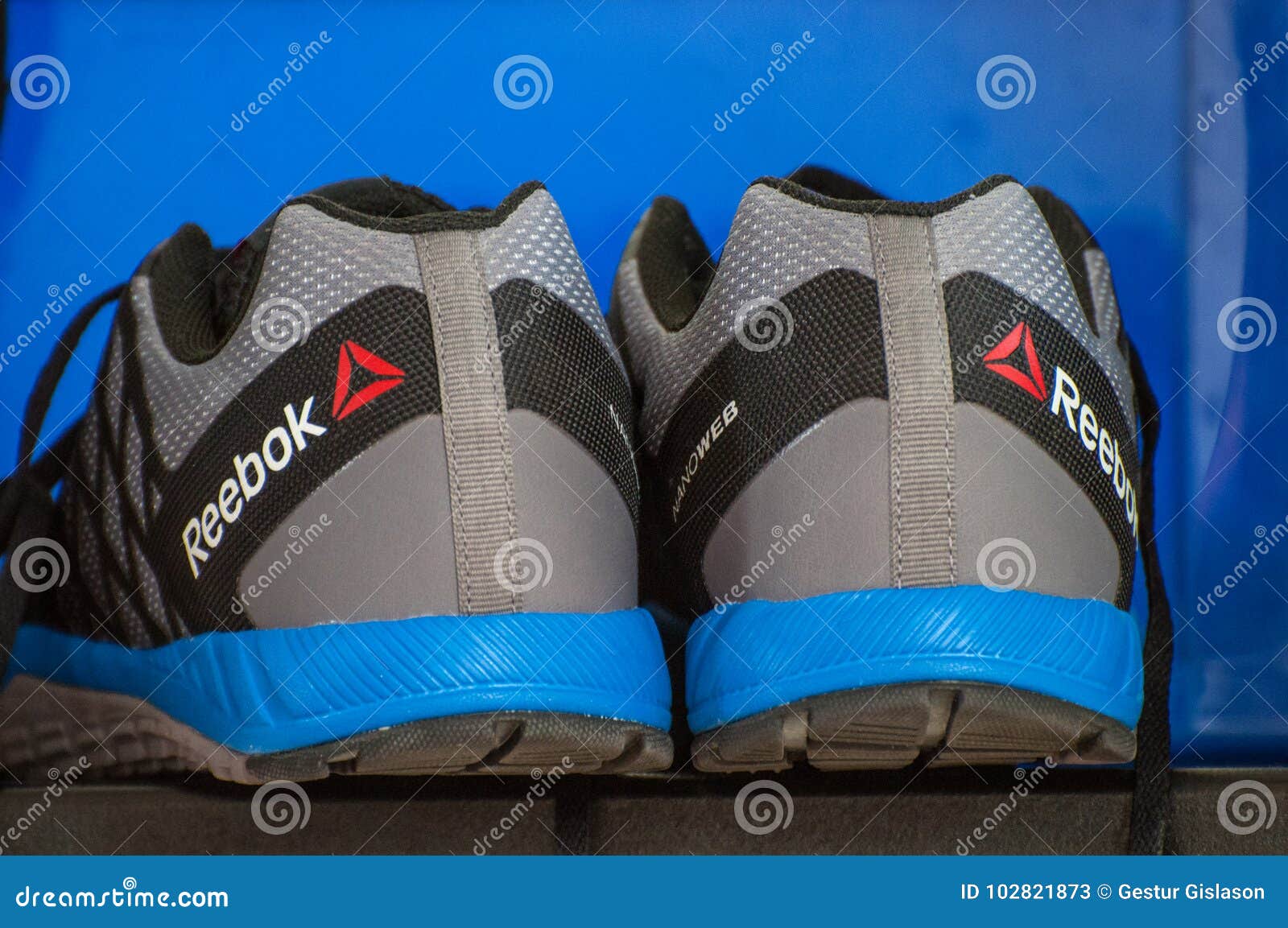 Reebok training shoes editorial stock 