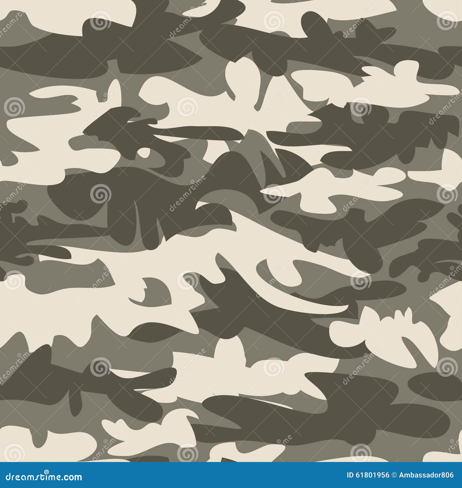 Grey camo seamless vector stock vector. Illustration of cloth - 61801956