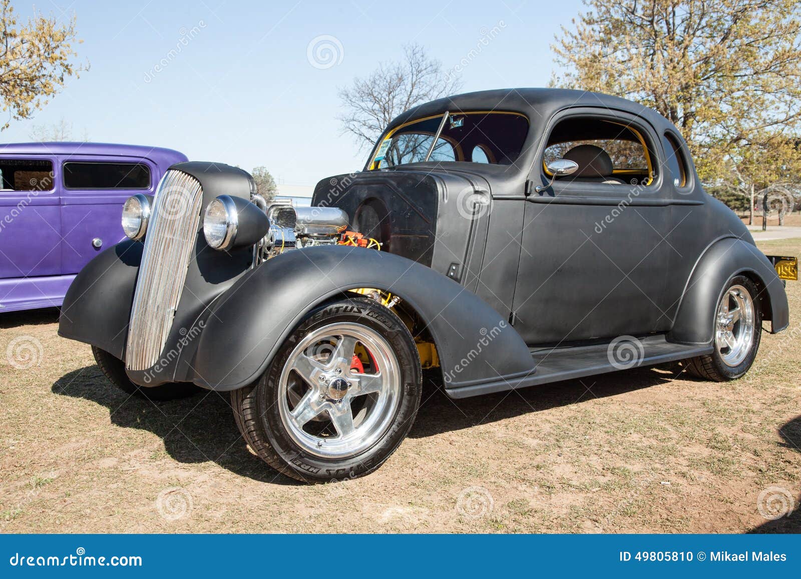 Grey Colored Hot Rod with Chrome Editorial Image Image of hotrod, autos 49805810