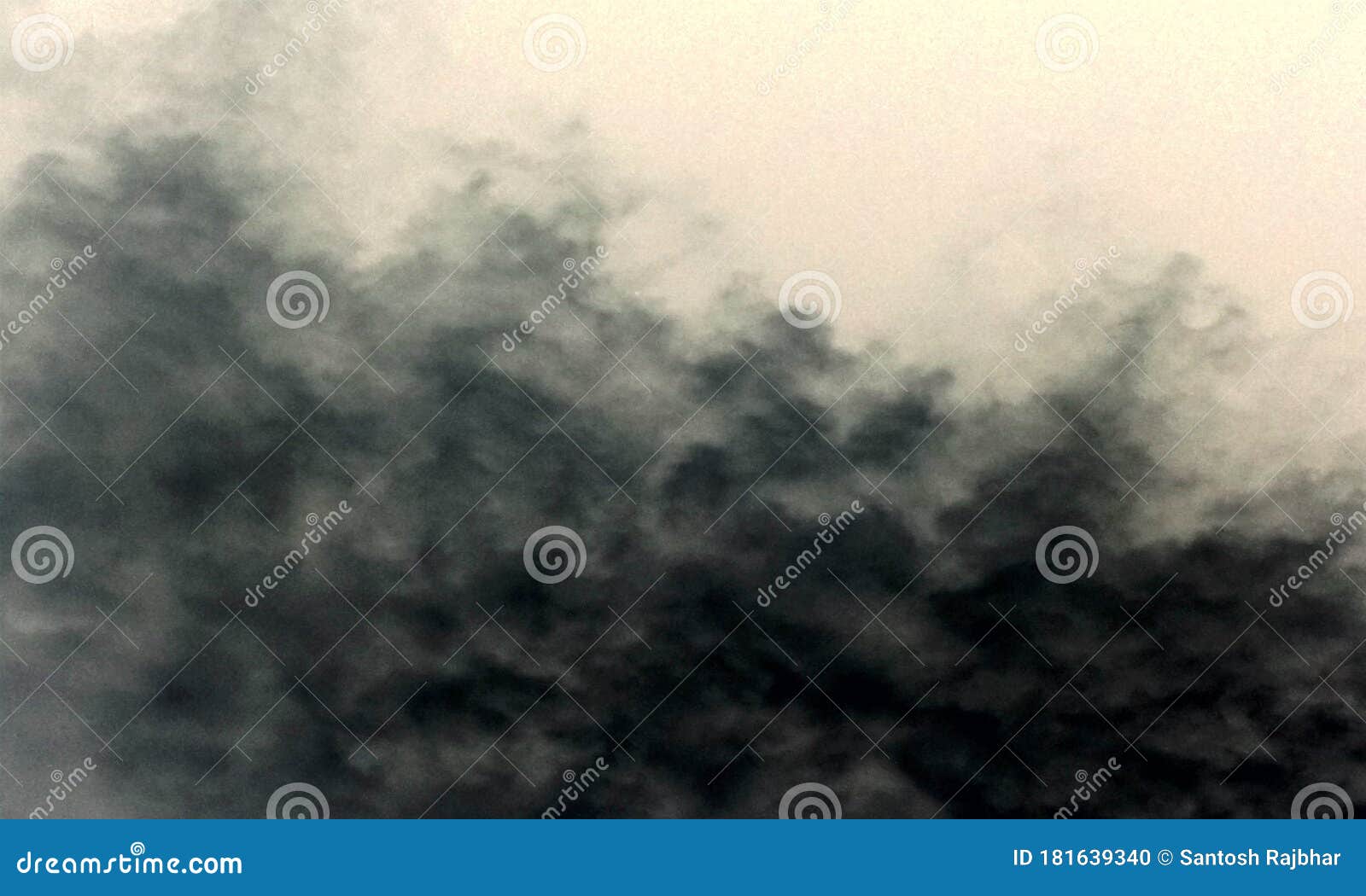 Grey Fog or Smoke Special Effect. Grey Cloudiness, Mist or Smog Background. Stock Vector