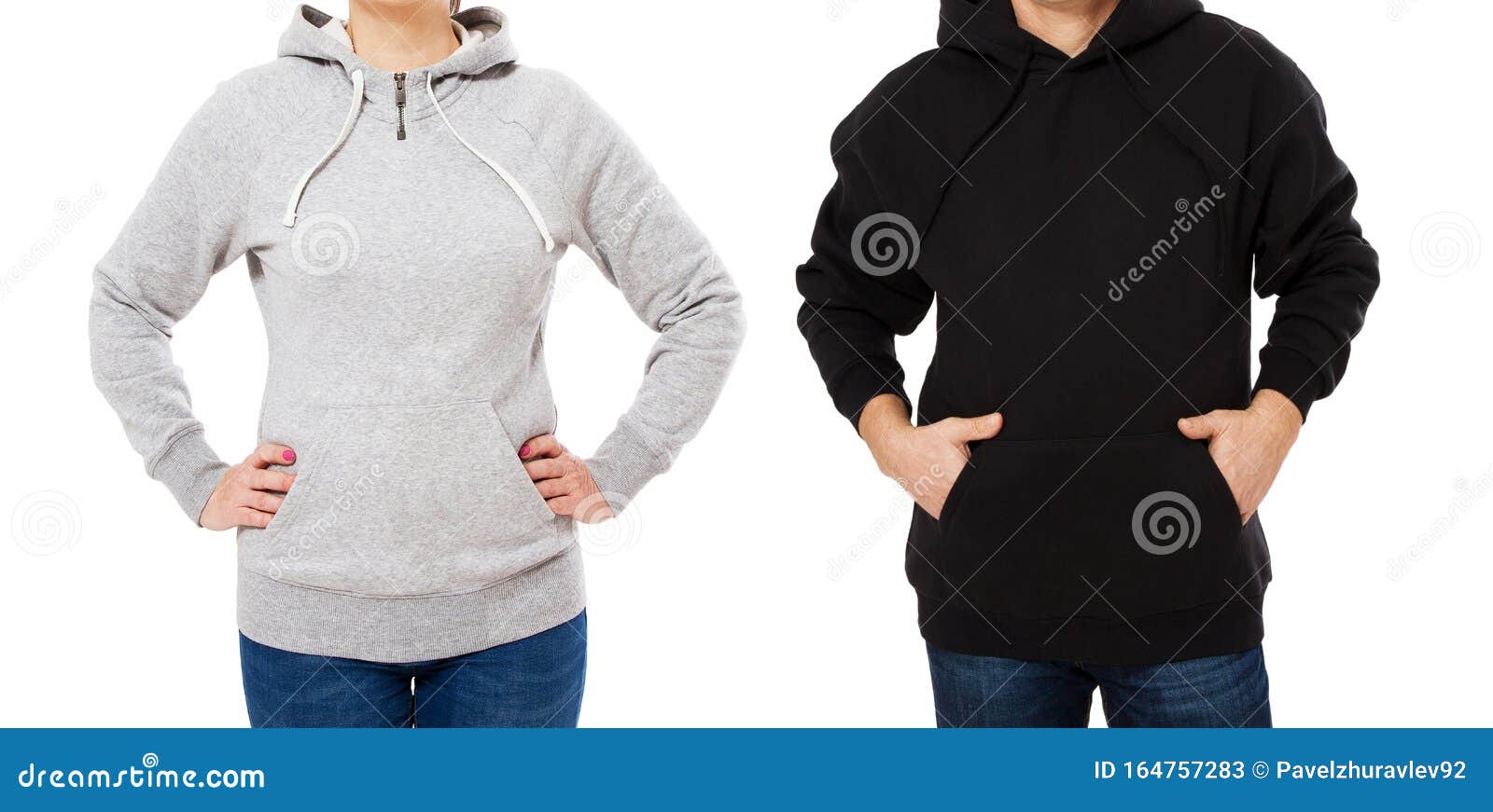 Download Grey Hoodie Mock Up, Black Hoodie Mockup, Woman Man Hoody ...