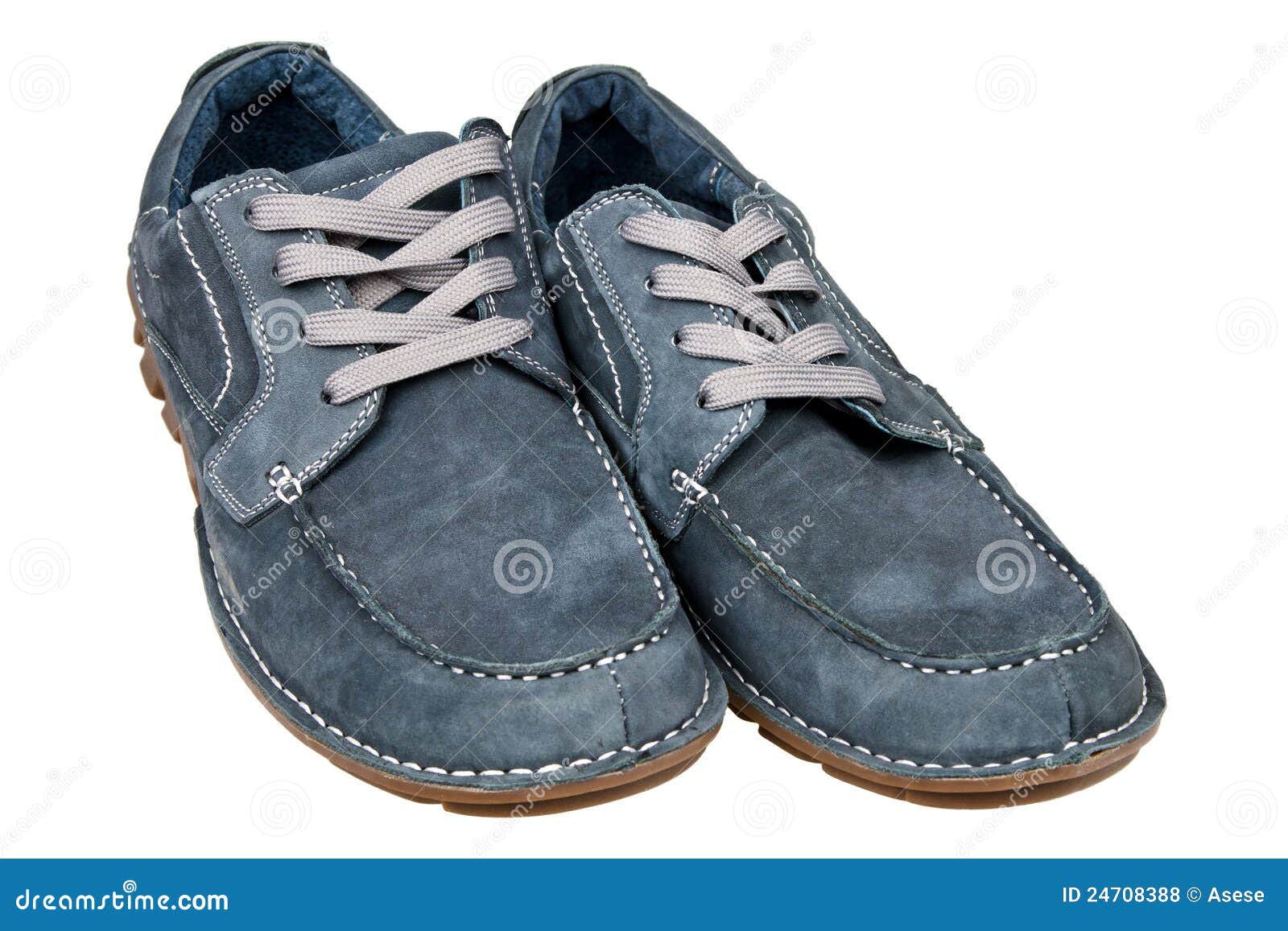Grey leather men shoes stock photo. Image of laces, isolated 24708388