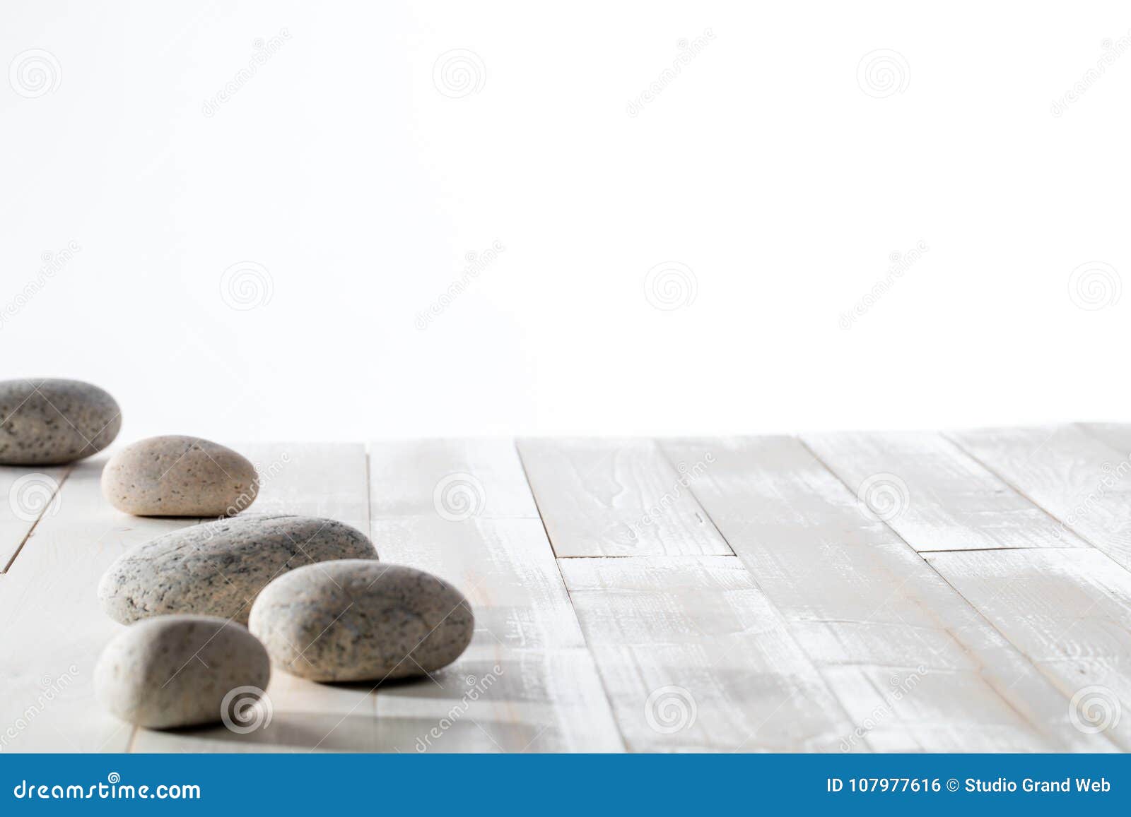 grey pebbles for meditation, mindfulness, mineral spa or white emptiness
