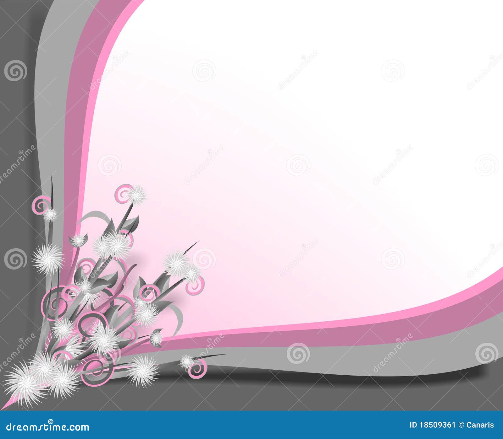 Grey And Pink Border, Cdr Vector Stock Vector - Image: 18509361