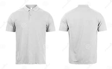 Grey Polo Shirts Mockup Front and Back Used As Design Template ...