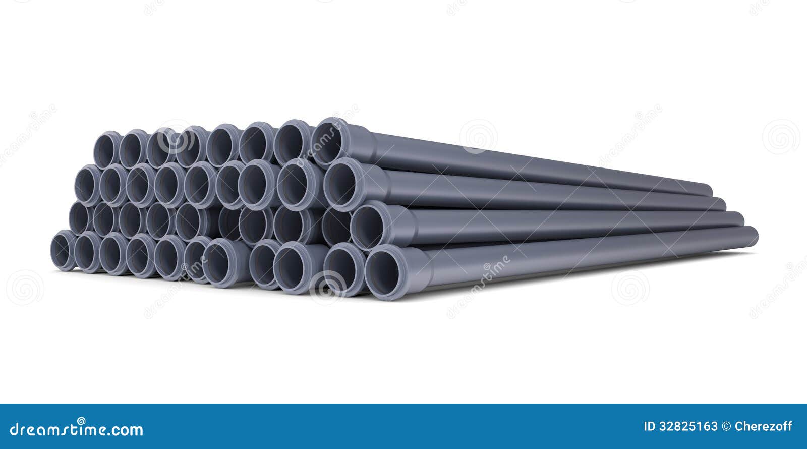 Grey PVC sewer pipes stock image. Image of objects, drain 32825163