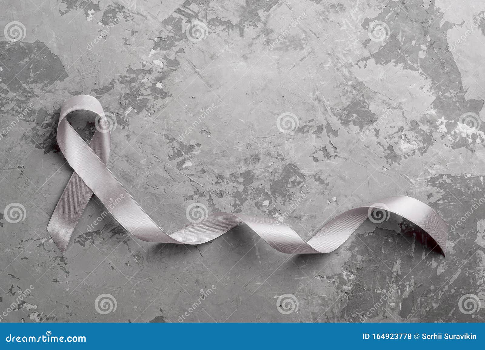 red silk ribbon, Stock image