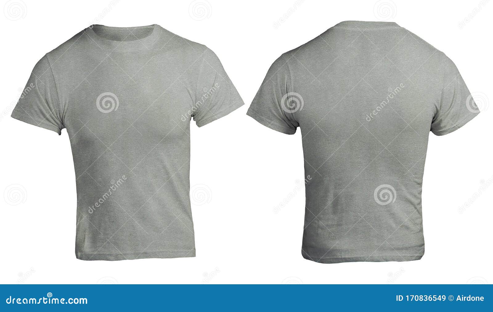 Download Grey Shirt Design Template, Heather Color Shirt Stock ...