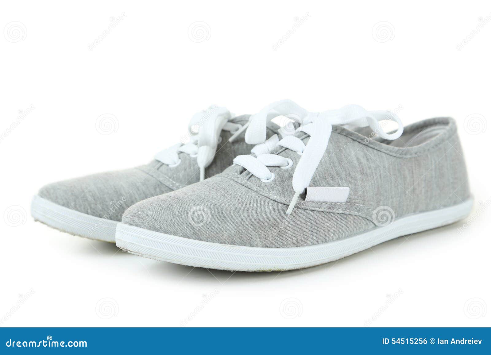 Grey shoes stock photo. Image of sport, foot, isolated - 54515256