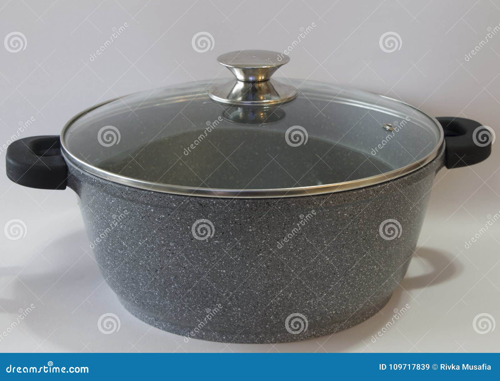Grey Silver Pot for Cooking Stock Image Image of cooking, dishes