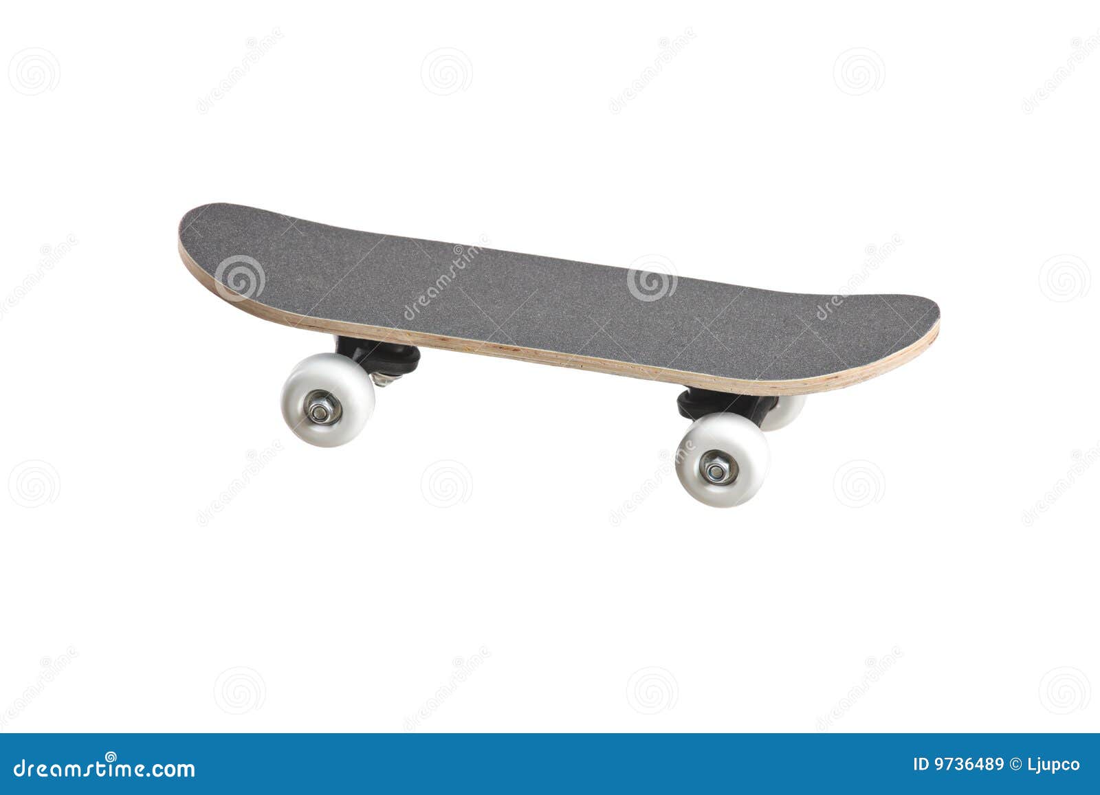 A grey skateboard stock image. Image of skateboarding 9736489