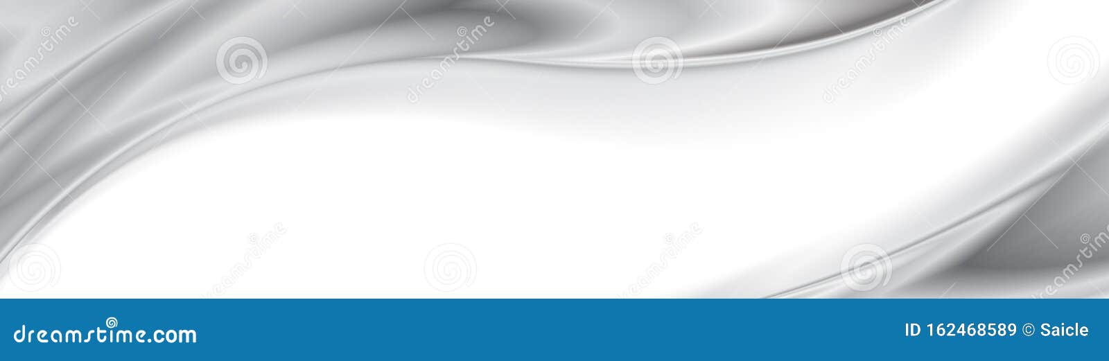 Grey Smooth Blurred Glossy Waves Abstract Banner Design Stock