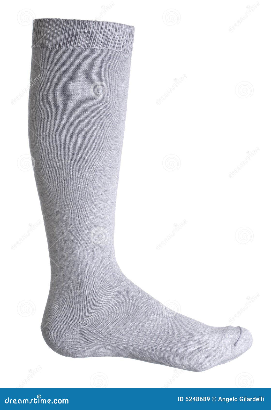 Grey sock stock image. Image of body, male, still, tissue 5248689