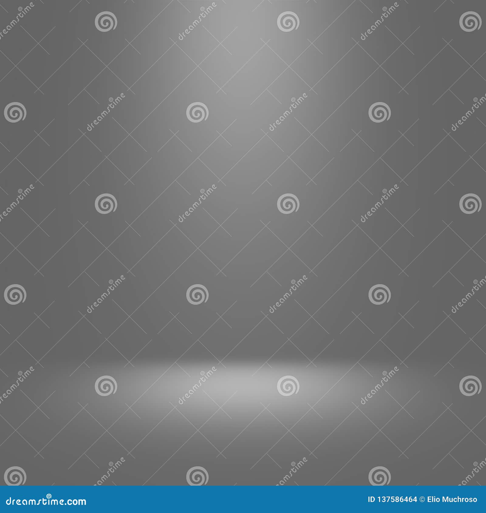 Grey Studio Background with Spotlight Stock Illustration Illustration