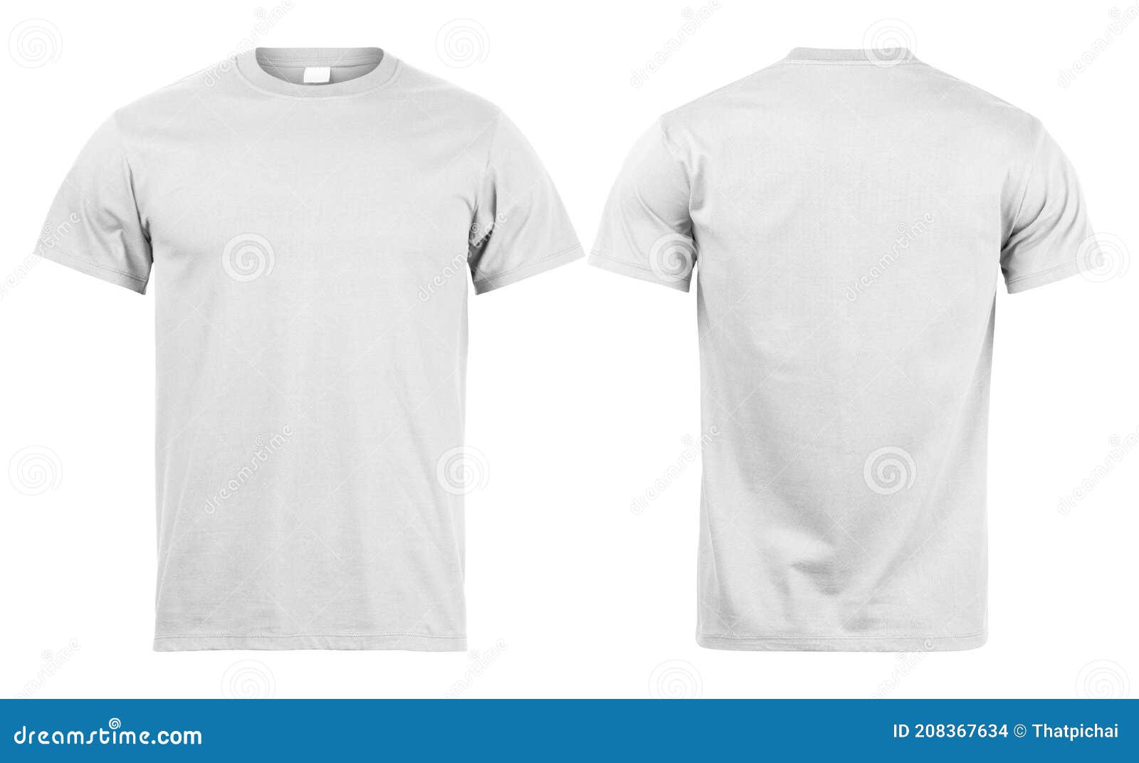 T-shirt Mockup Front And Back Sides Royalty Free Vector | vlr.eng.br