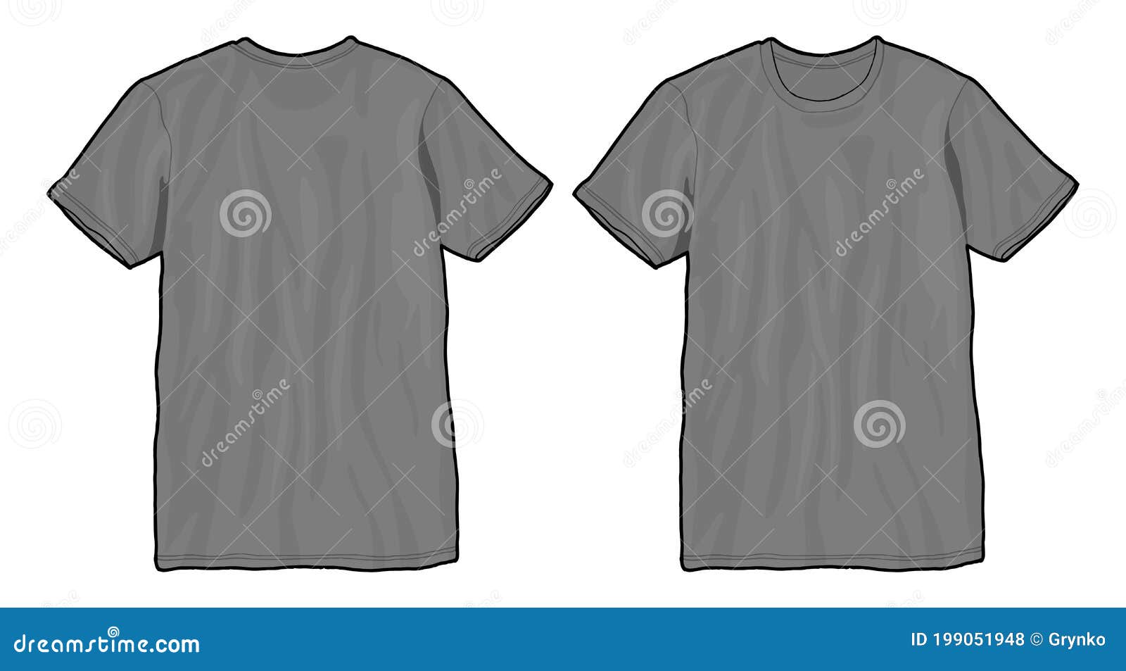 grey t shirt sample