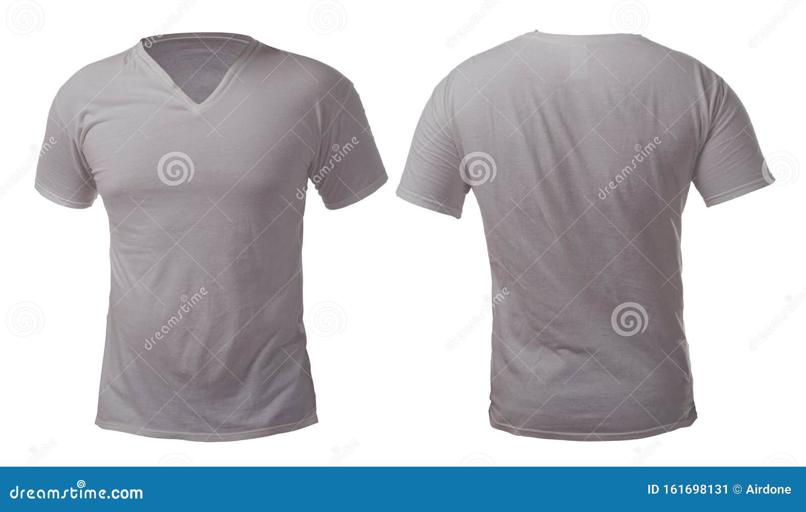 Download Grey V-Neck Shirt Design Template Stock Image - Image of ...