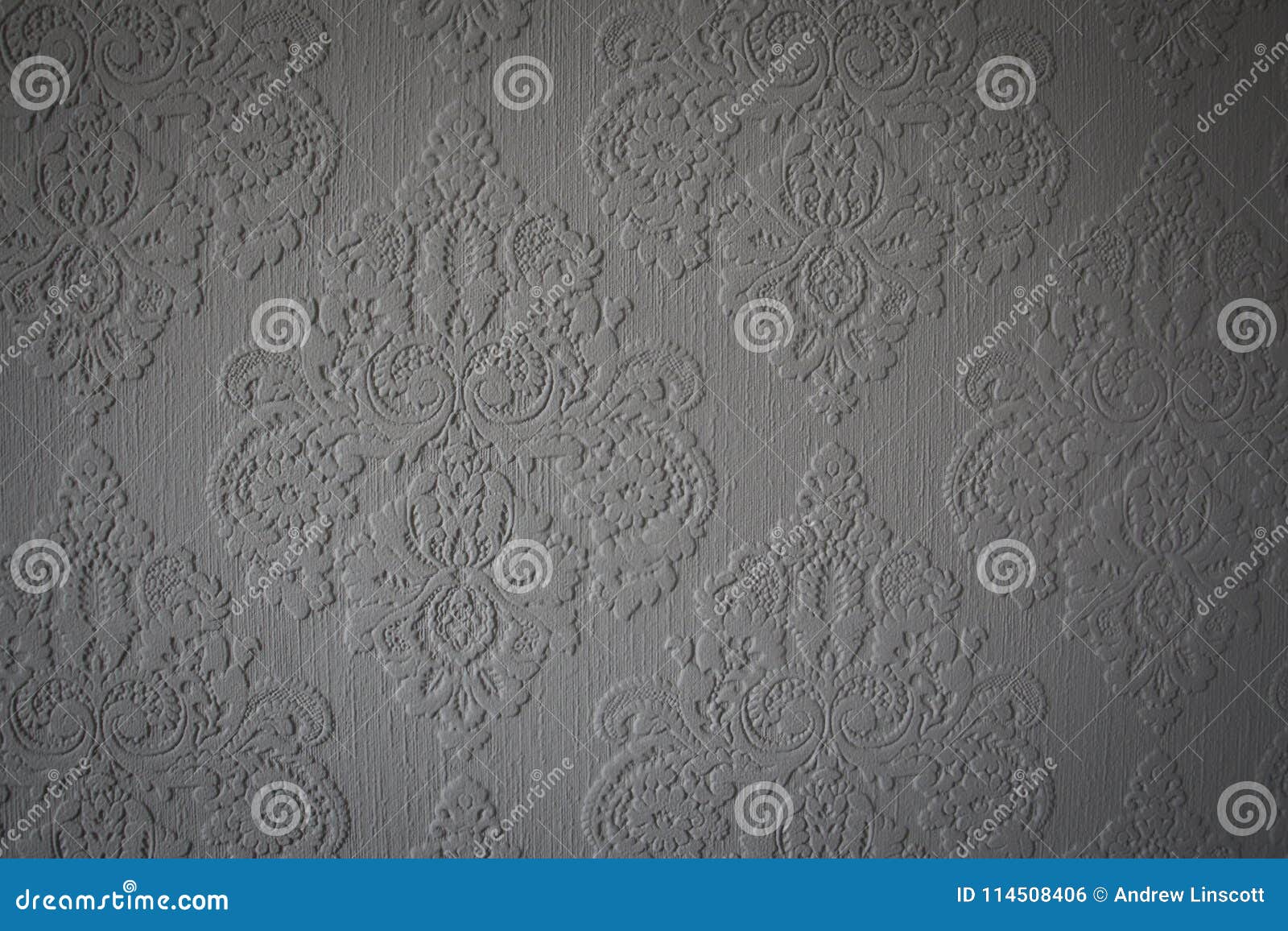Grey Wallpaper Pattern on a Wall, UK Stock Photo Image of pattern, shape 114508406