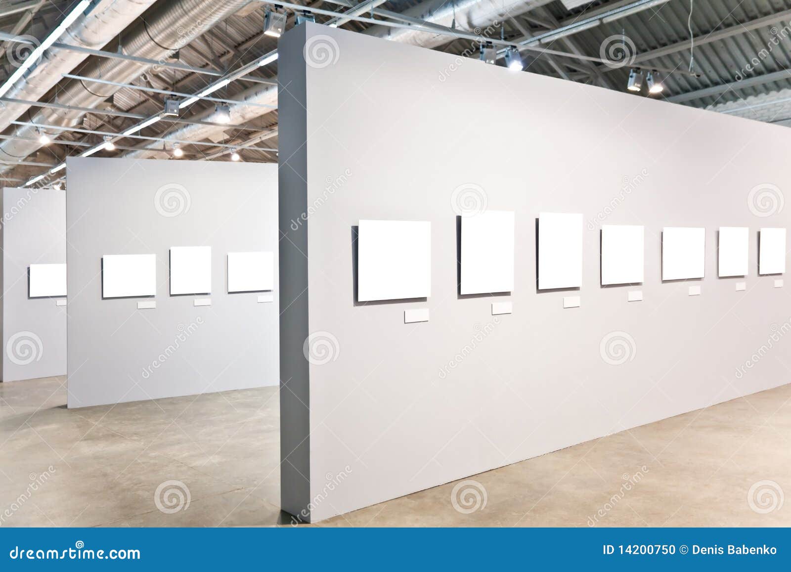 Grey Walls with Many Frames Stock Photo Image of cadre, grange 14200750