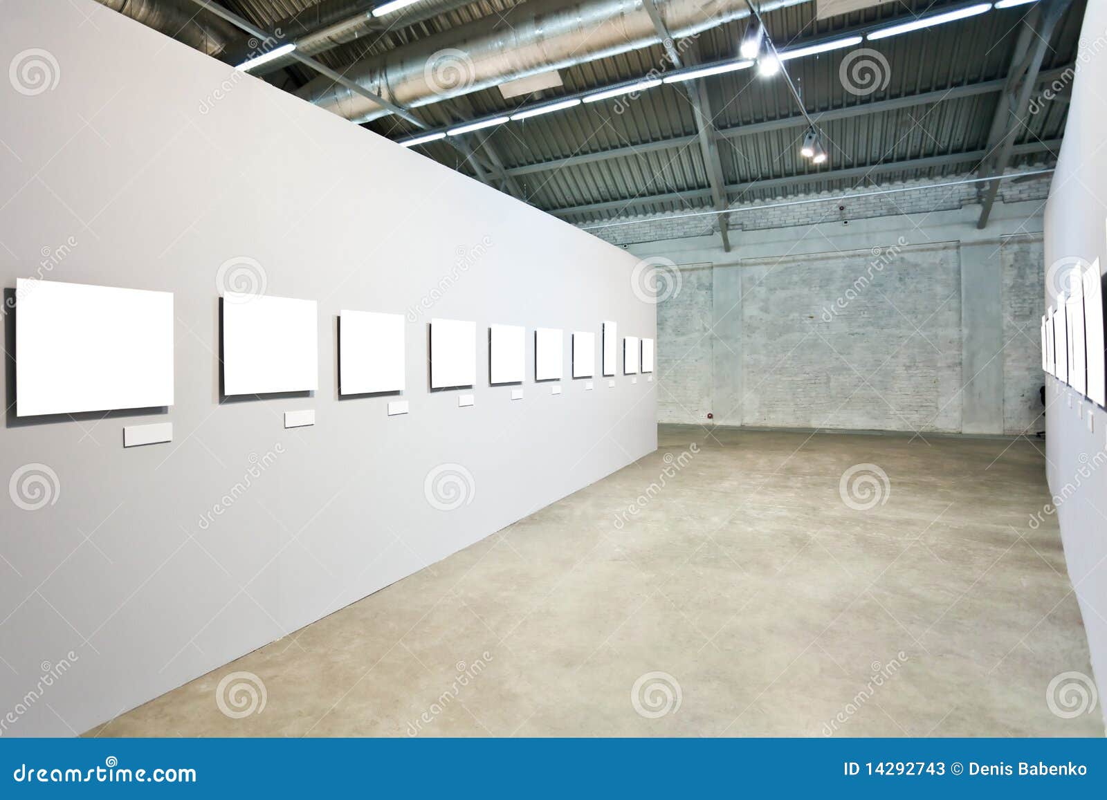 Grey Walls with Many Frames Stock Image Image of floor, culture 14292743