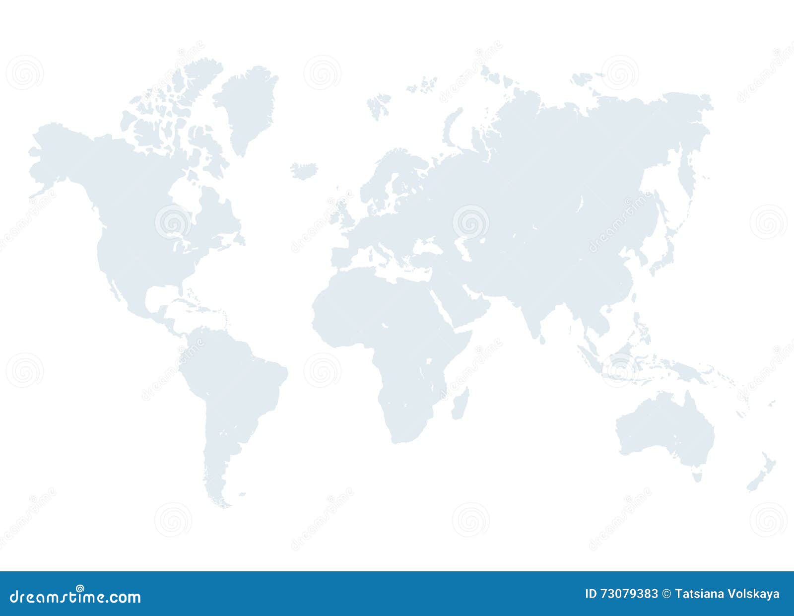 Grey World Map Illustration Stock Vector Illustration Of Clean