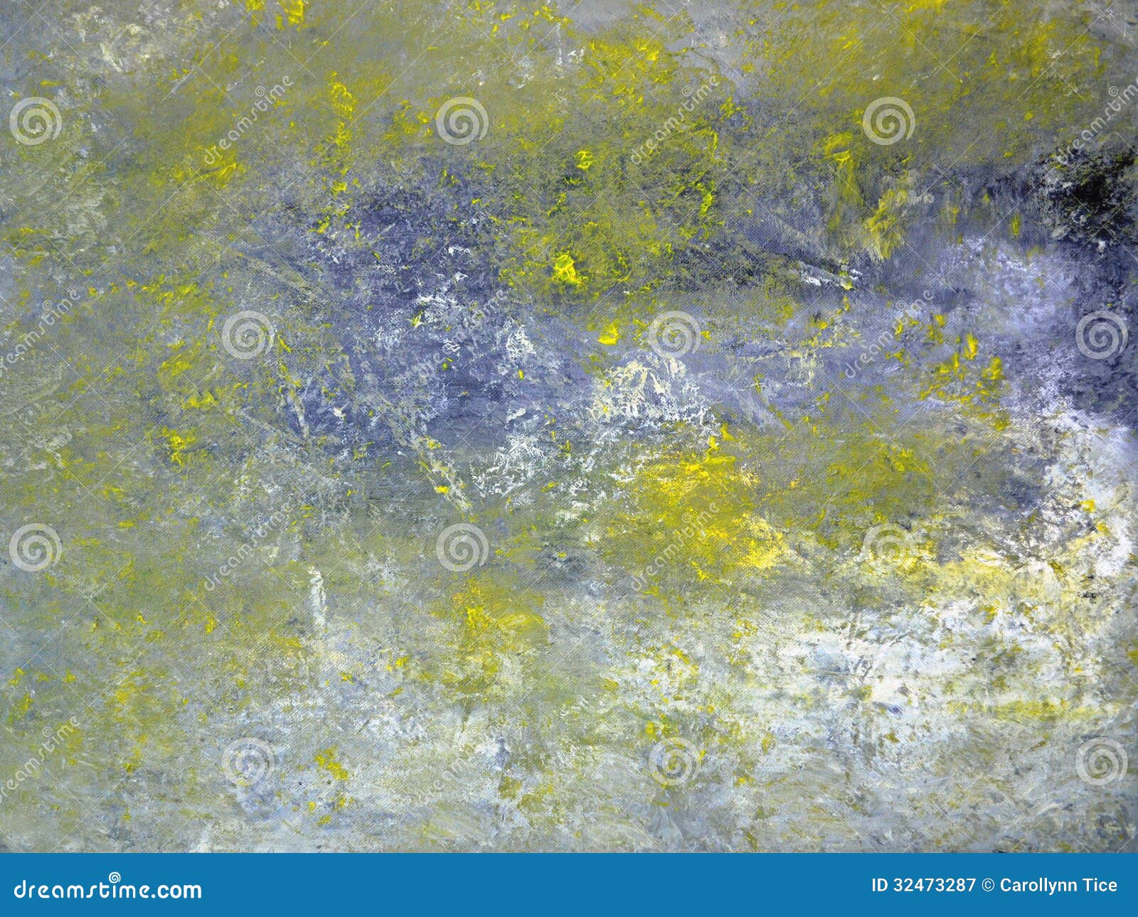 Grey and Yellow Abstract Art Painting Stock Image Image of trendy