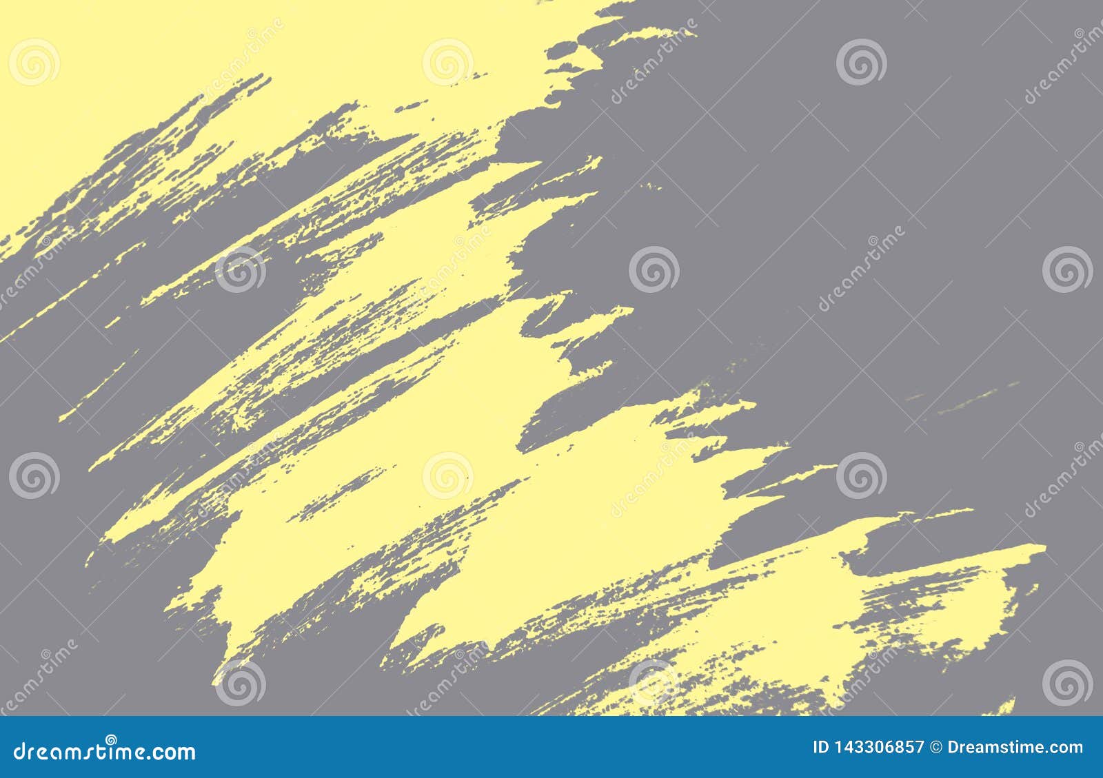 Grey Yellow and Blue Paint Brush Strokes Background Stock Image Image of distressed, retro