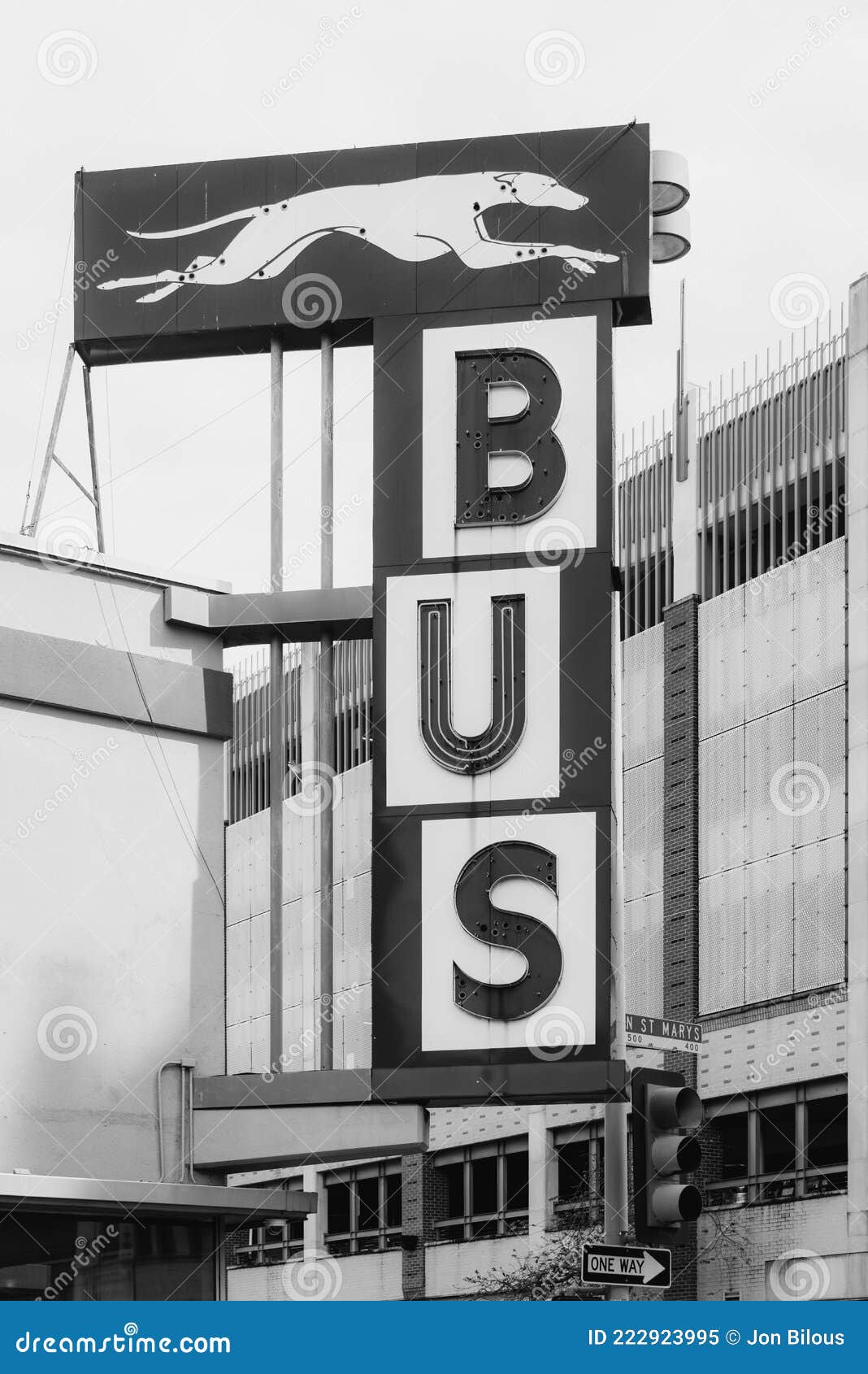 Greyhound Bus Sign in San Antonio, Texas Editorial Image - Image of