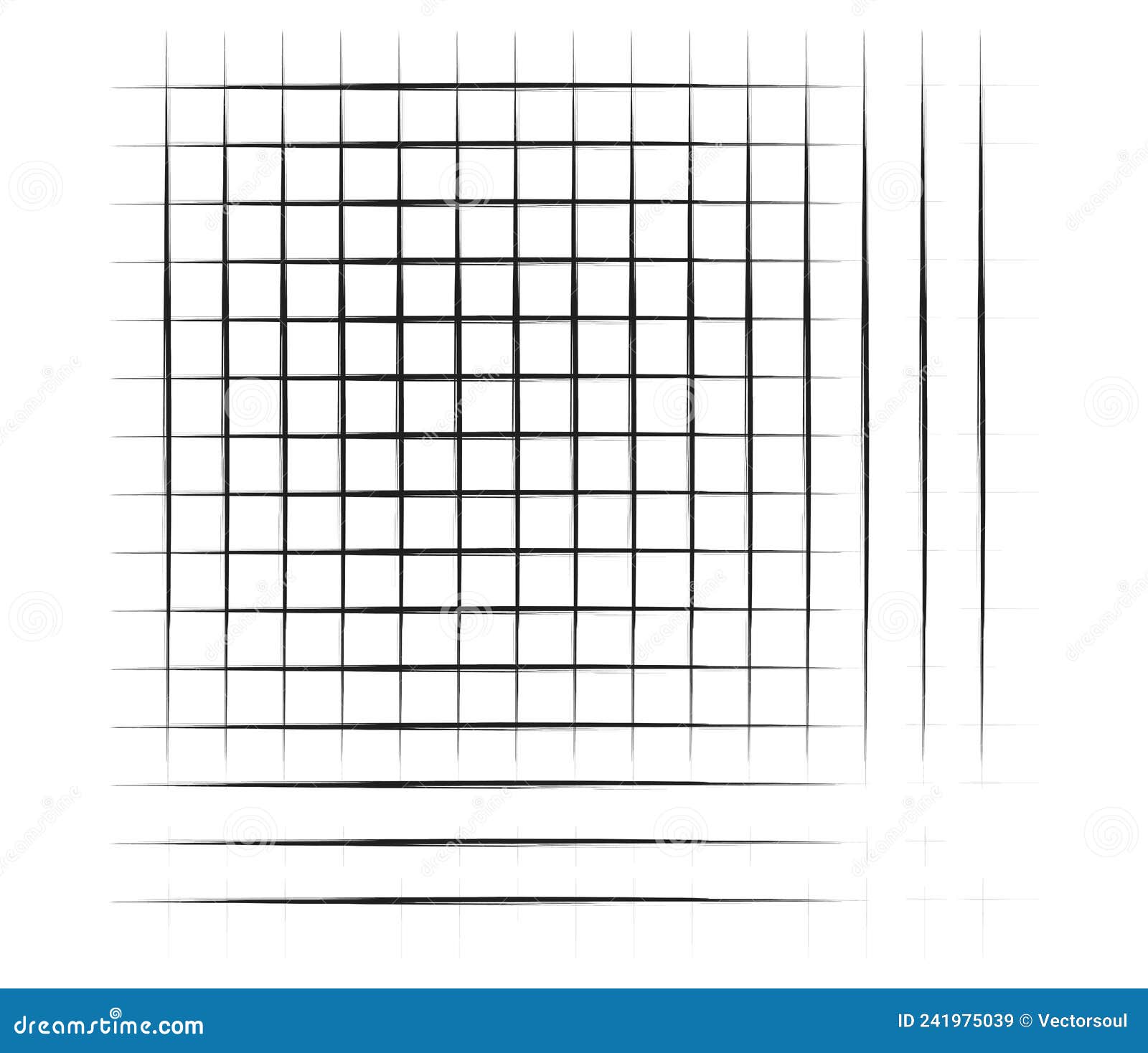 grid, mesh, graticule with grungy, irregular lines. grunge checkered grating, trellis, lattern pattern