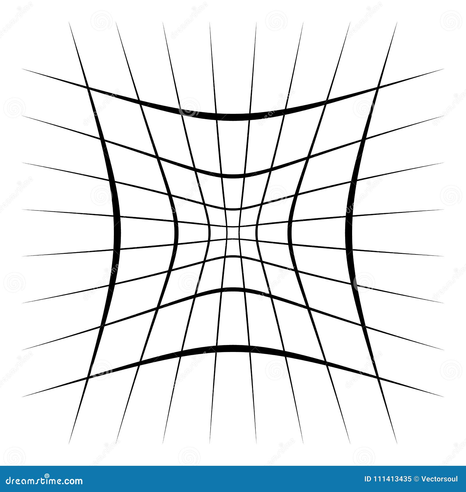 Grid Mesh Lattice With Distortion Warp Effect Abstract Element