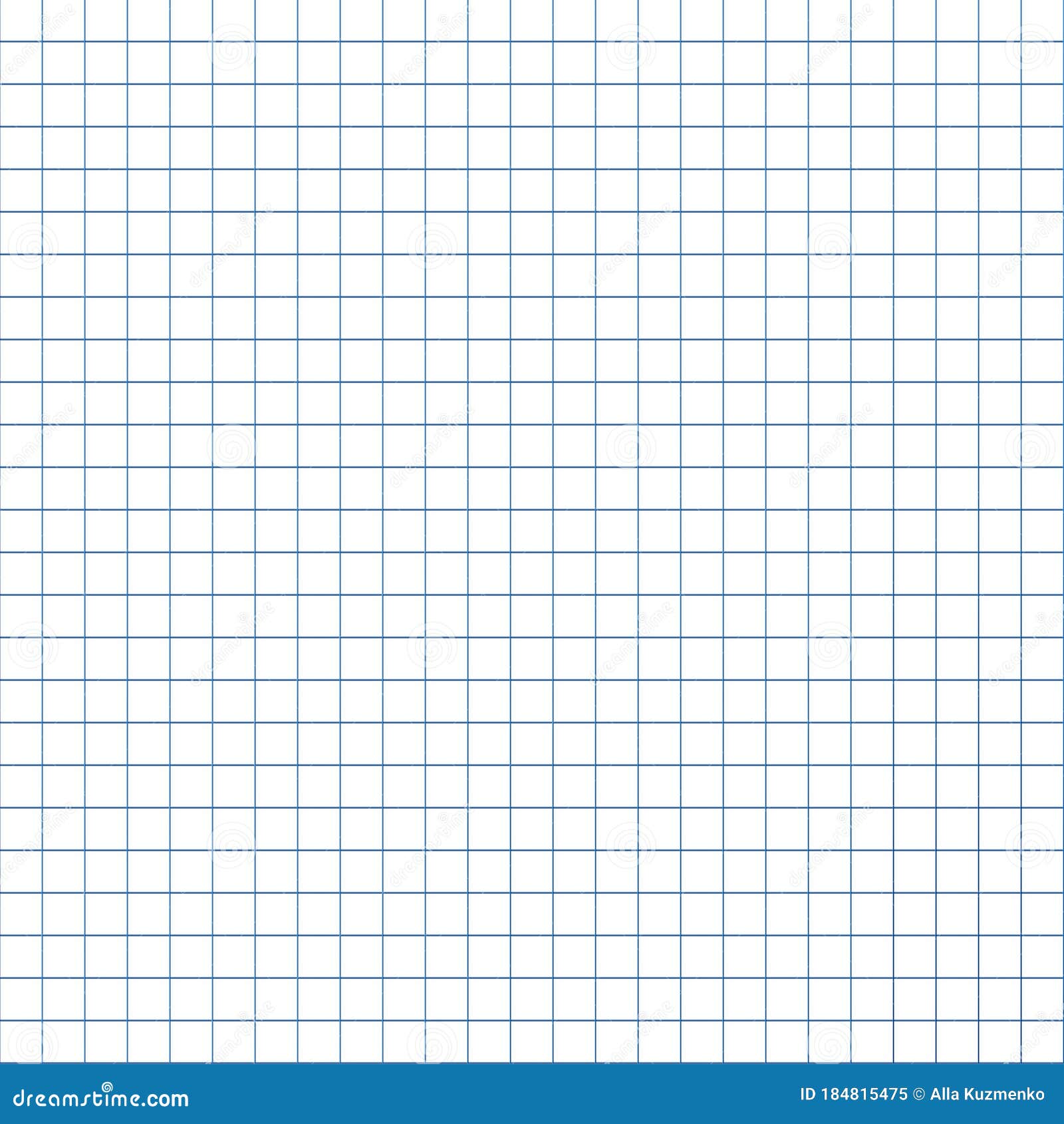 grid paper abstract squared background with blue graph