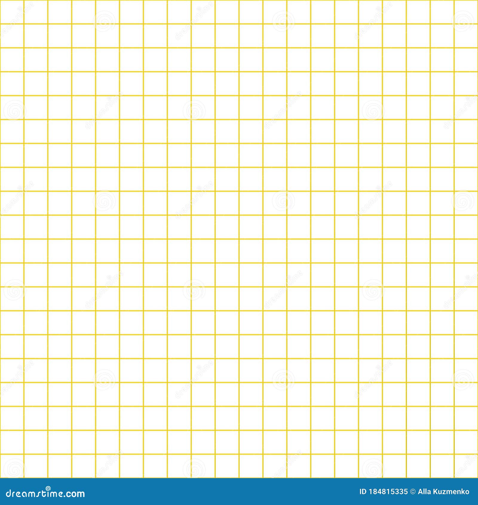 Grid Paper. Abstract Squared Background with Yellow Graph. Geometric ...