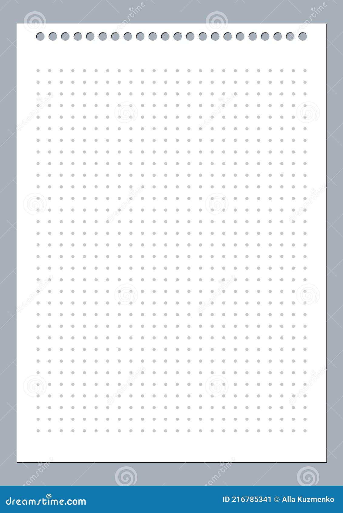 Grid Paper. Dotted Grid on White Background. Abstract Dotted Transparent  Illustration with Dots Stock Vector - Illustration of chart, graphic:  216785341