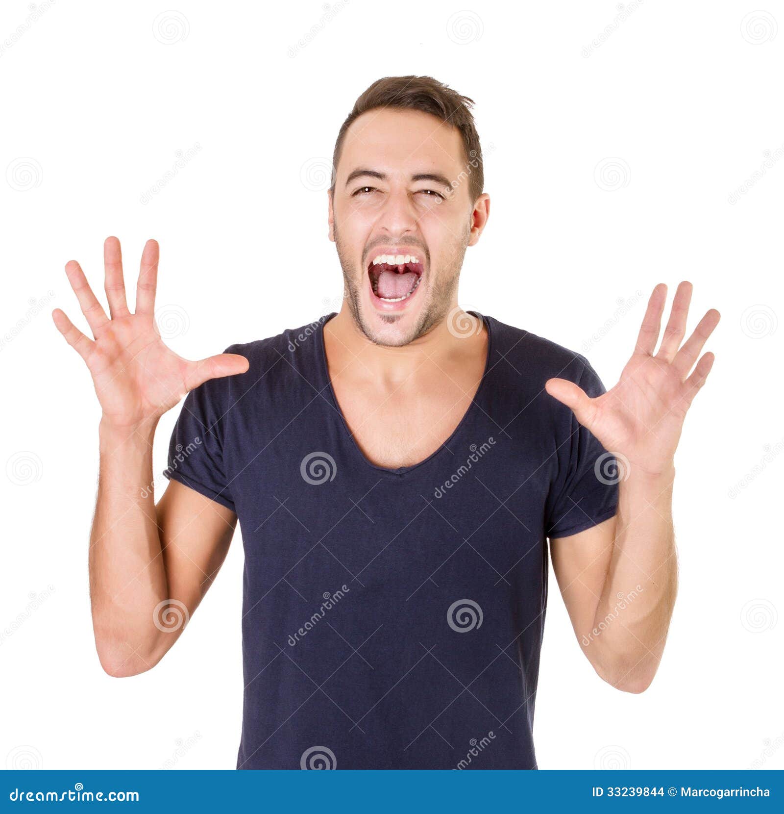 Per Poter Sentirla Si Deve Gridare Grida fotografia stock. Immagine di cheerful, stupefazione - 33239844