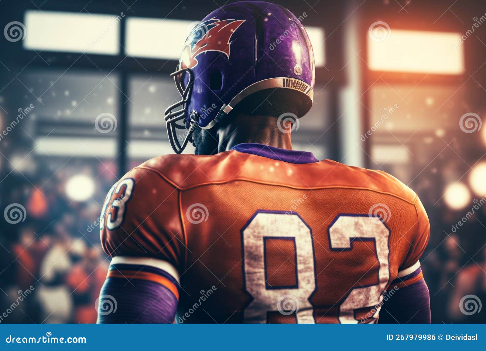 Evolution Of American Football Gridiron, The Evolution Of American Football Player. Generative Ai