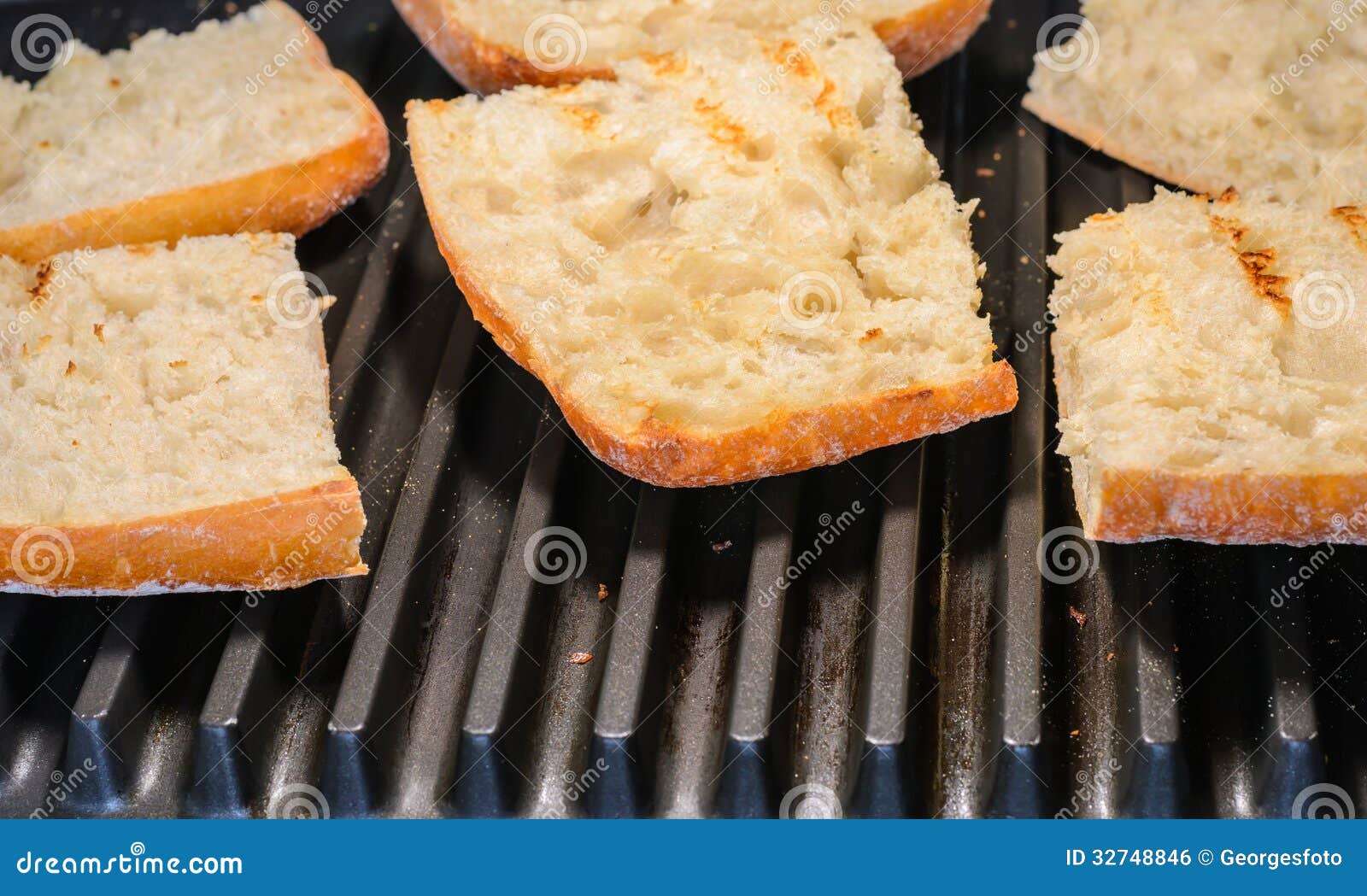 Grill bread stock photo. Image of coal 32748846