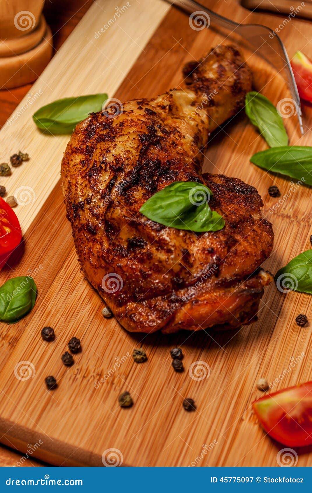 Grill chicken stock image. Image of delicious, juicy 45775097