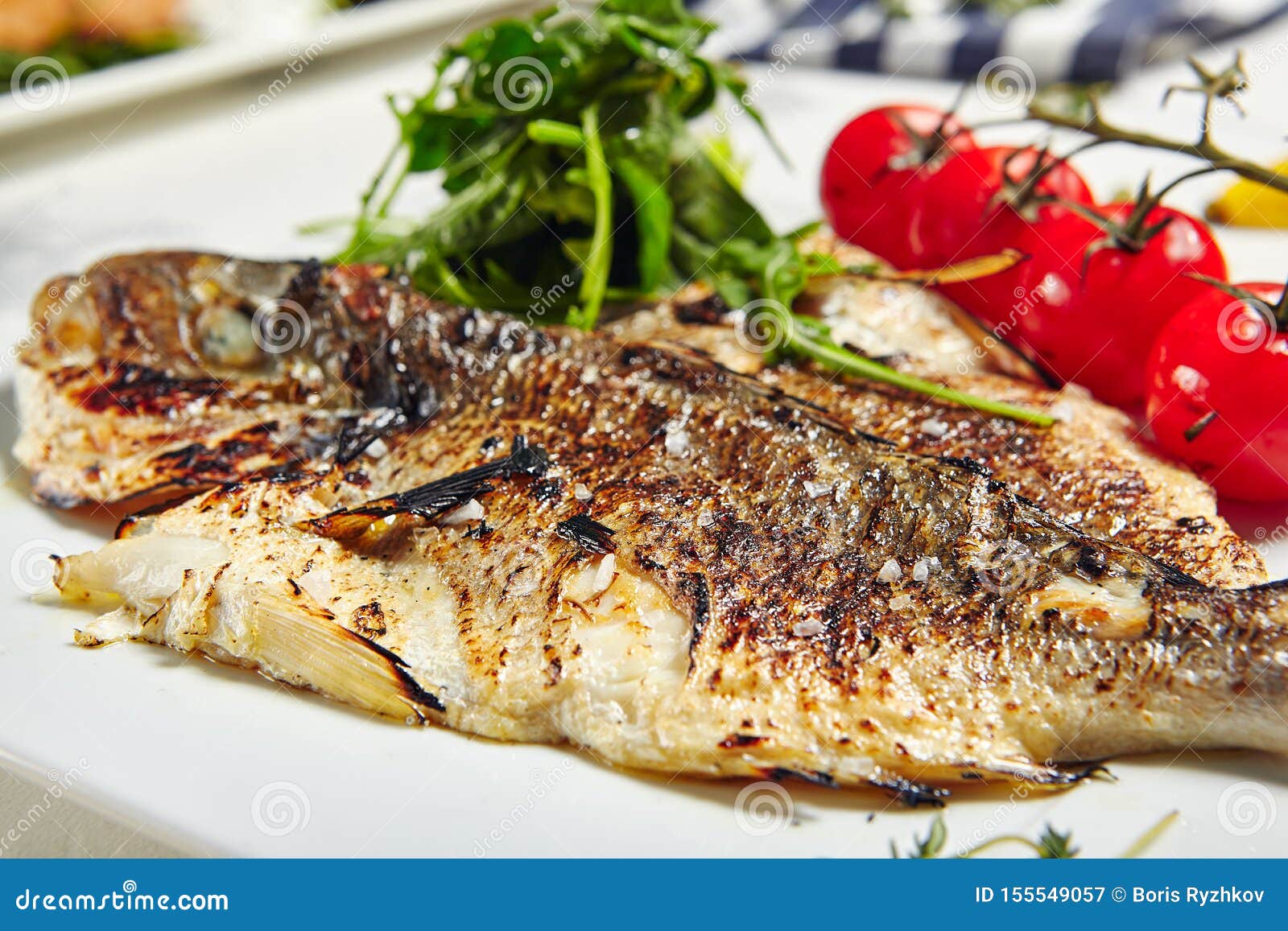 Grill Dorado FIsh stock image. Image of gourmet, delicious 155549057