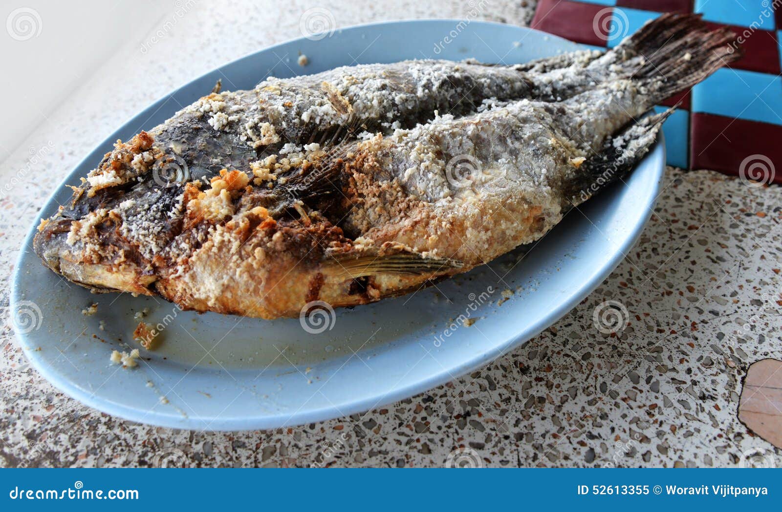 Grill Fish Burn Stock Photo Image 52613355