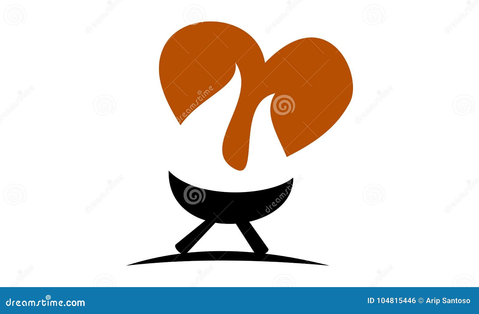 Grill Love Template stock vector. Illustration of charcoal 104815446